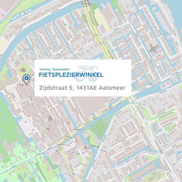 Waning Tweewielers - Zijdstraat 5 1431 AE Aalsmeer - kaart